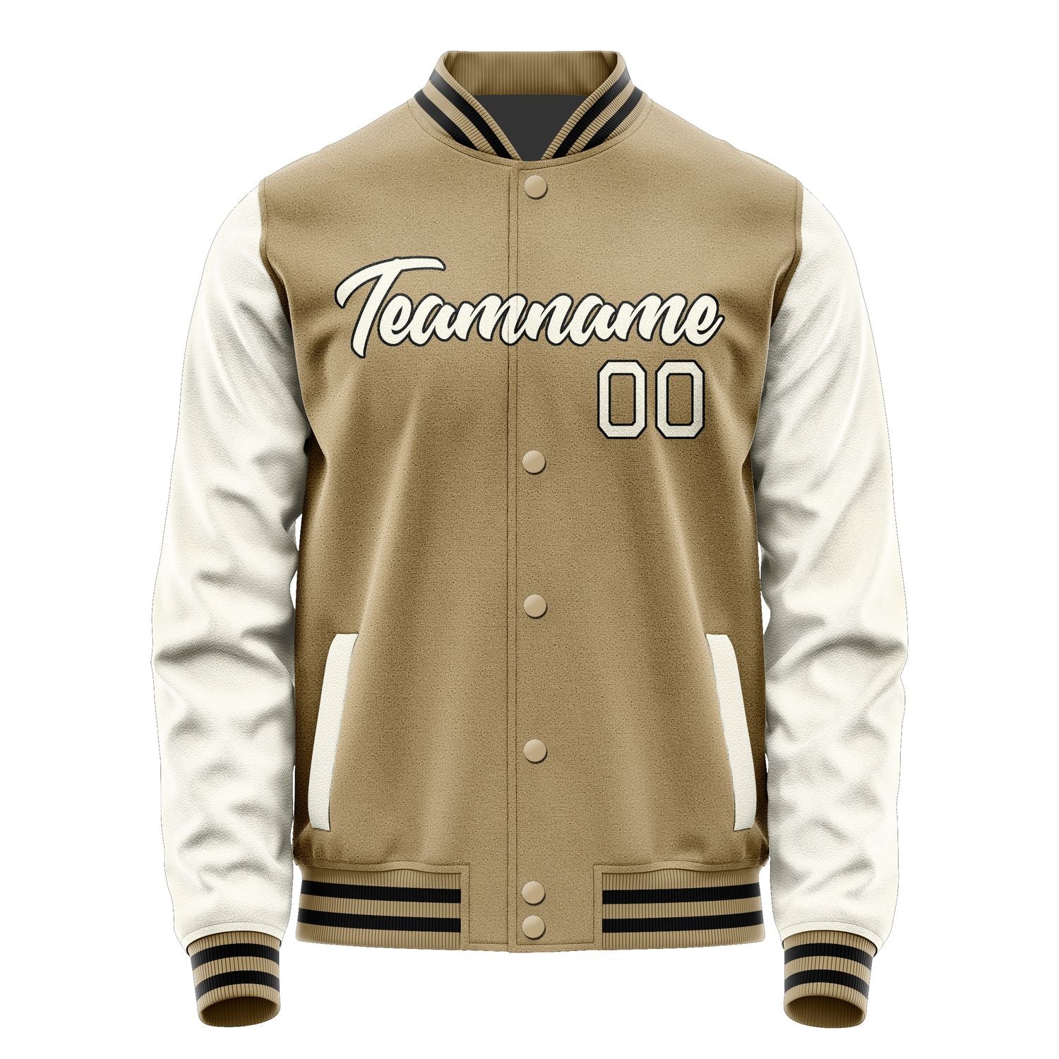 Custom Light Khaki Cream Jacket JA2525032517B21703