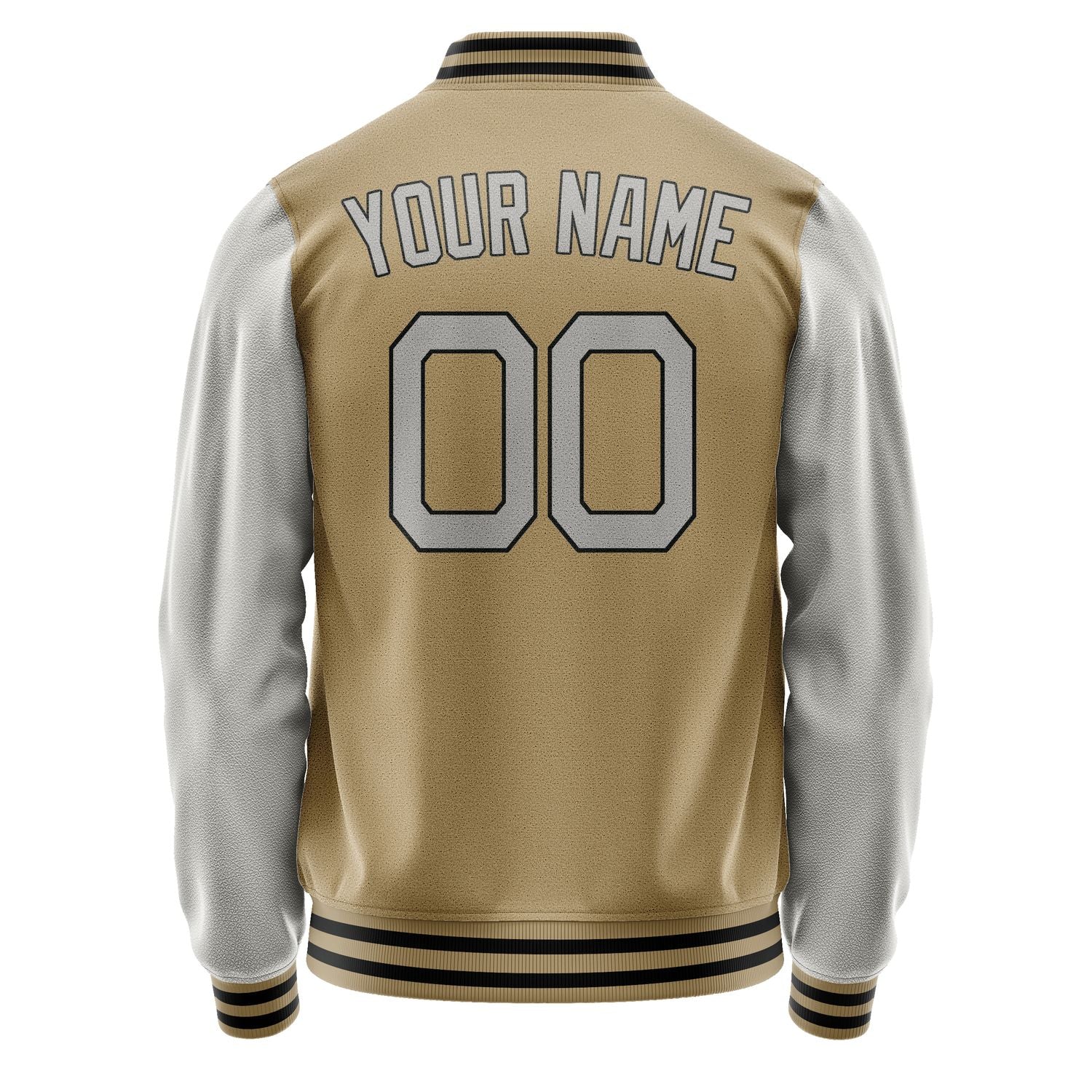 Custom Light Khaki Gray Jacket JA2525042517B21704
