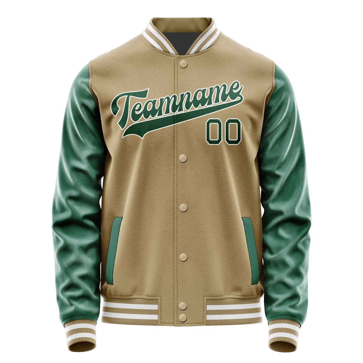 Custom Light Khaki Green Jacket JA2525052518B31805