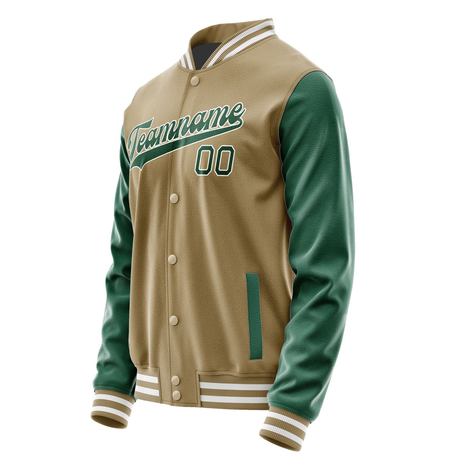 Custom Light Khaki Green Jacket JA2525052518B31805
