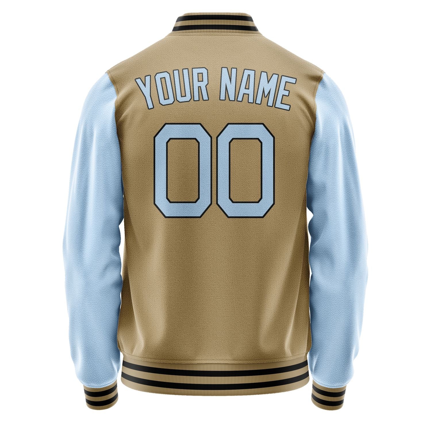 Custom Light Khaki Light Blue Jacket JA2525082517B21708