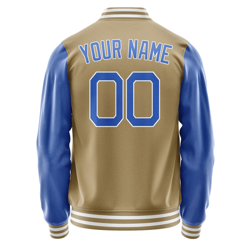 Custom Light Khaki Sky Blue Jacket JA2525092518B21809