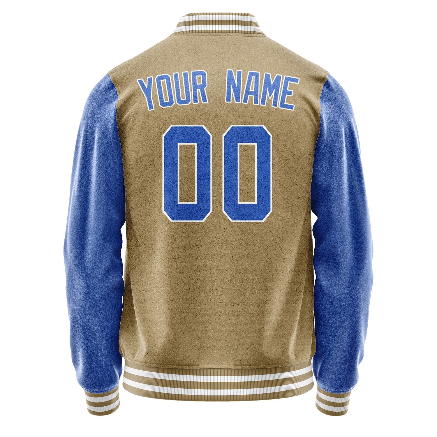 Custom Light Khaki Sky Blue Jacket JA2525092518B31809