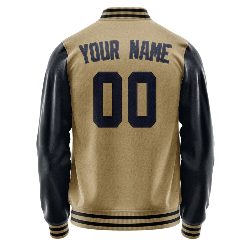 Custom Light Khaki Navy Jacket JA2525112517B31711