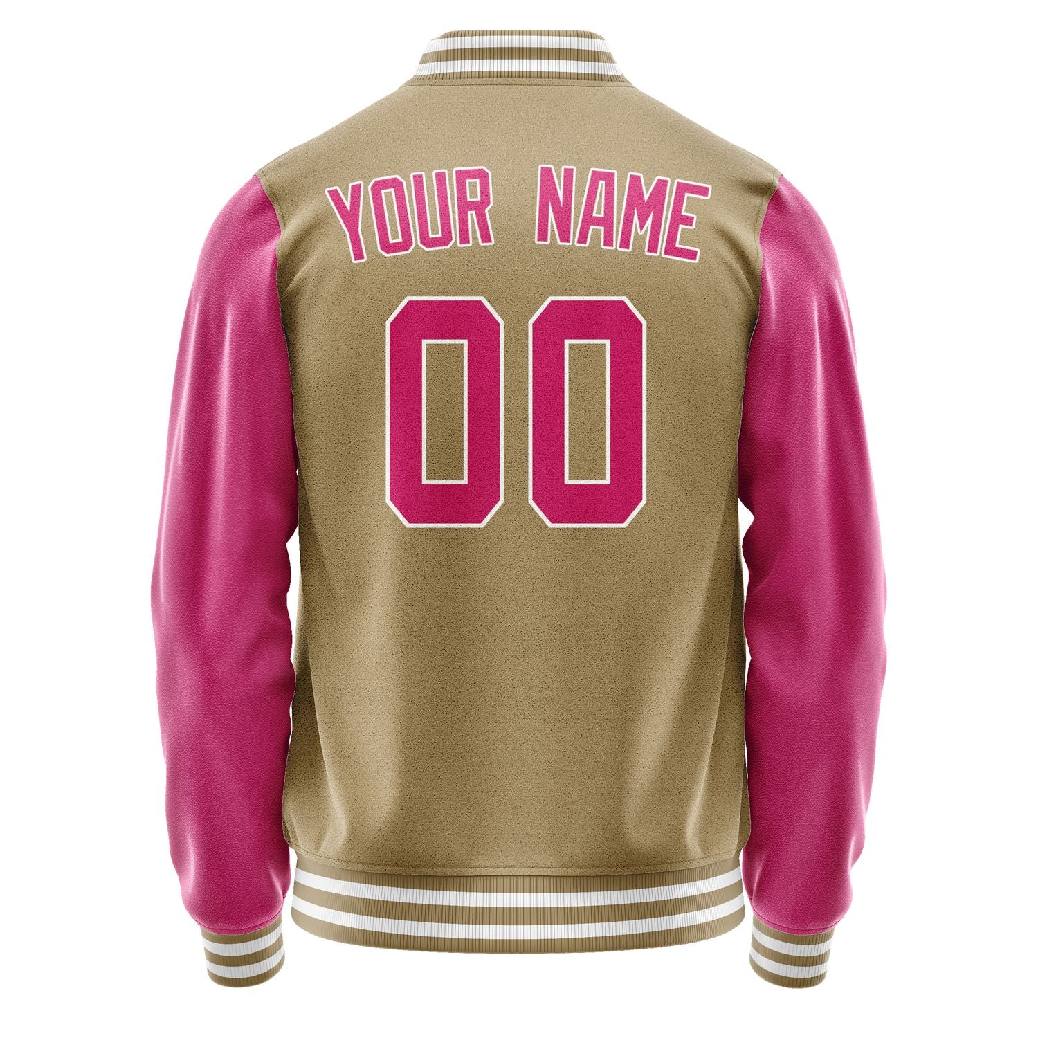 Custom Light Khaki Pink Jacket JA2525132518B31813
