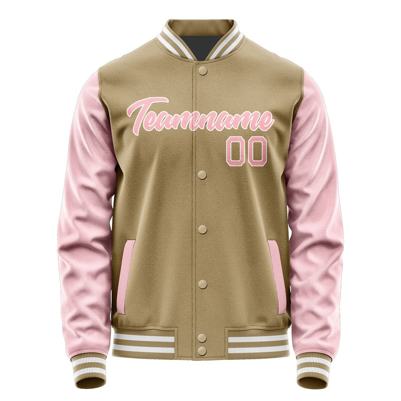 Custom Light Khaki Light Pink Jacket JA2525212518B21821