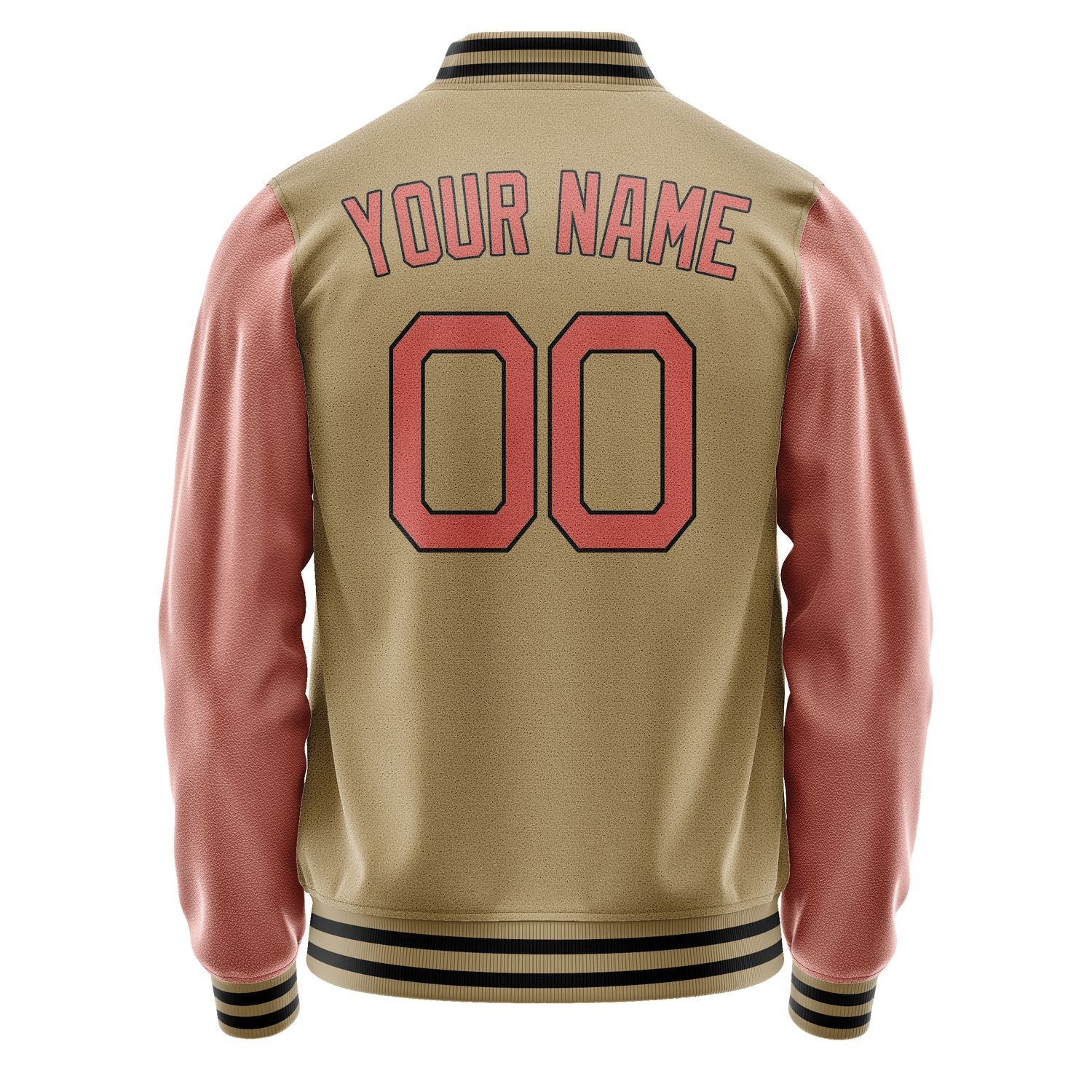 Custom Light Khaki Orange Jacket JA2525282518B21828