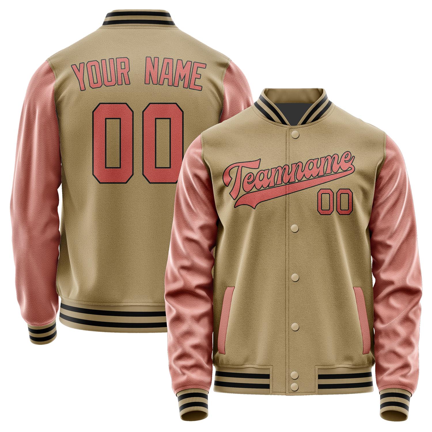 Custom Light Khaki Copper Rose Jacket JA2525292517B31729