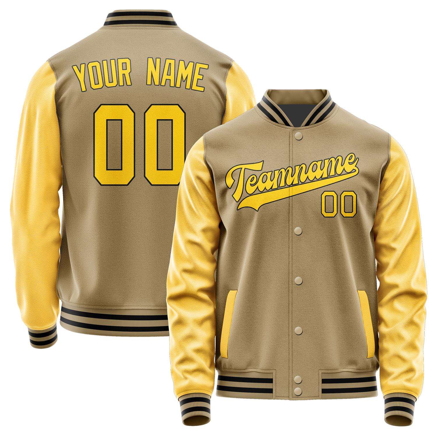 Custom Light Khaki Gold Jacket JA2525302517B31730