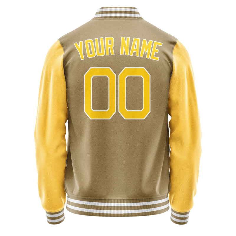 Custom Light Khaki Gold Jacket JA2525302517B21730