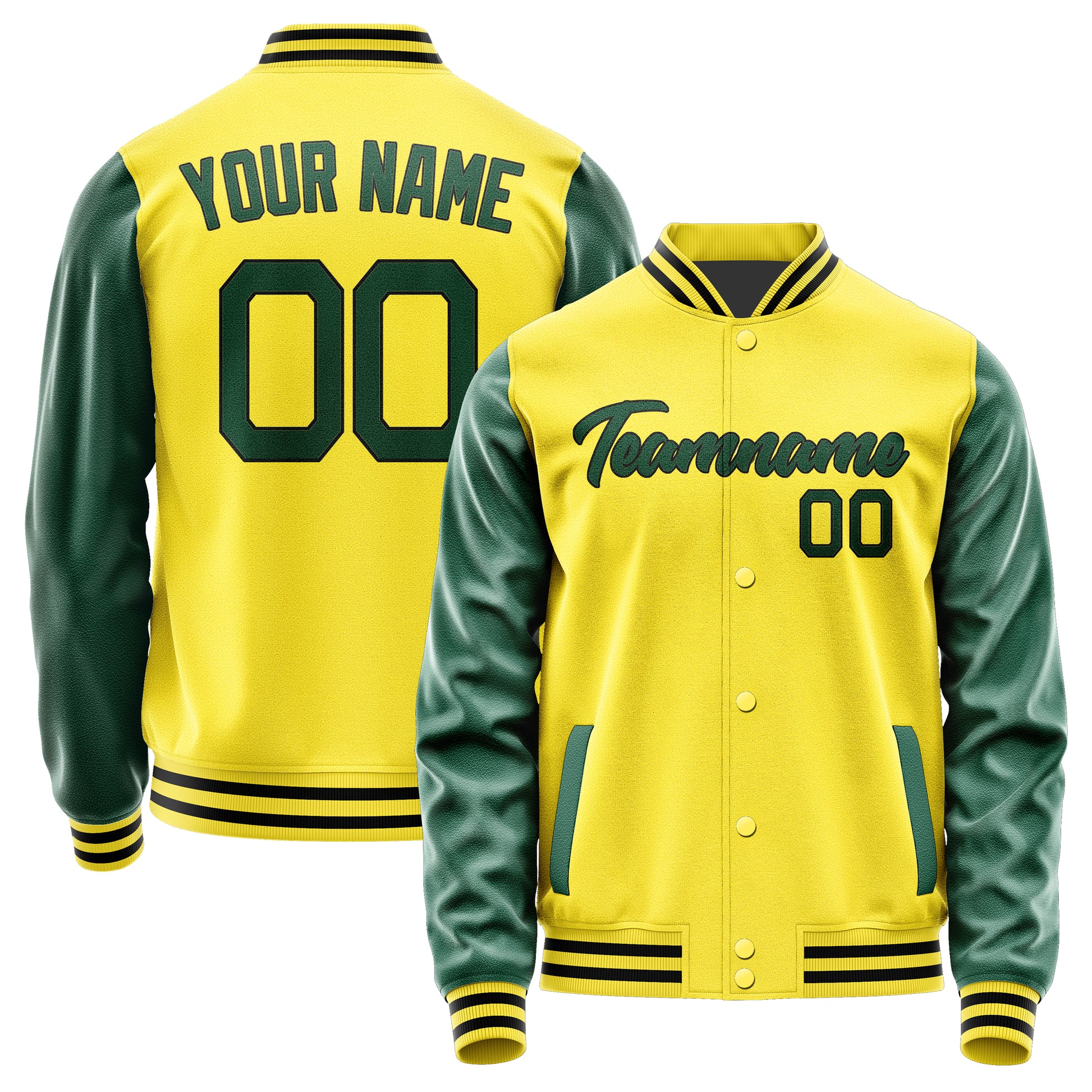 Custom Light Yellow Green Jacket JA2626052617B21705