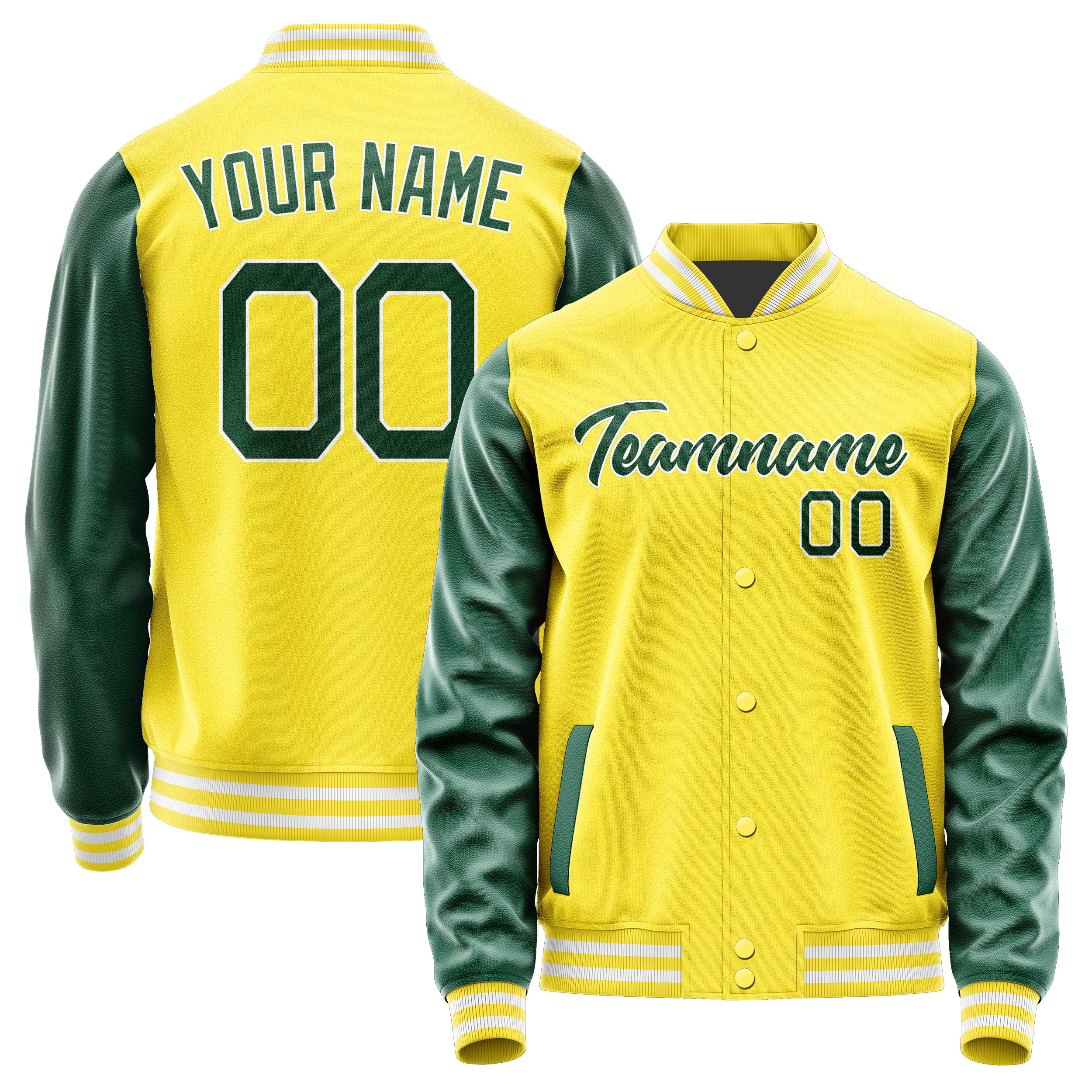 Custom Light Yellow Green Jacket JA2626052618B21805