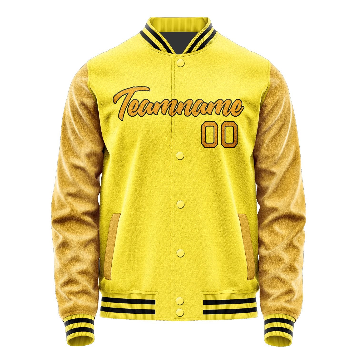 Custom Light Yellow Yellow Jacket JA2626192617B21719