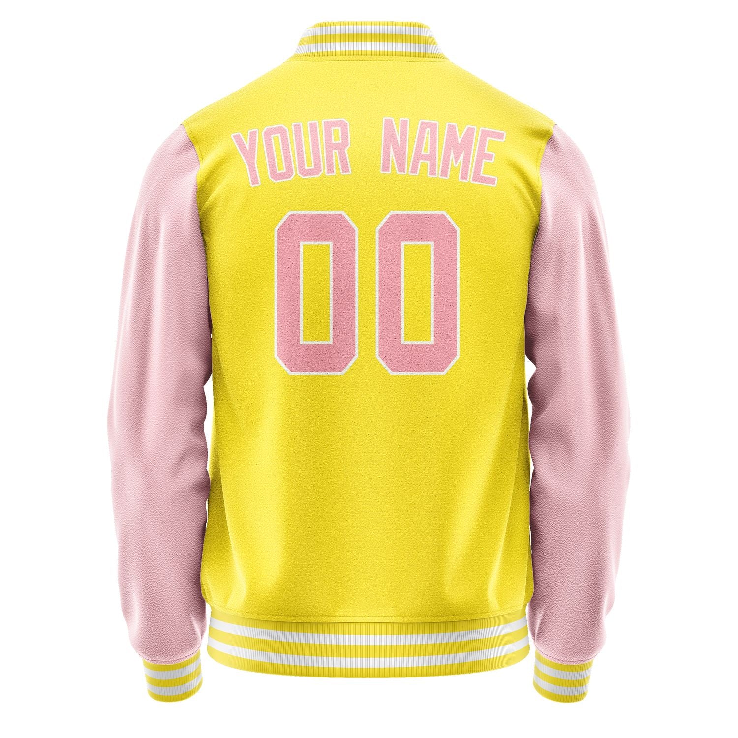 Custom Light Yellow Light Pink Jacket JA2626212618B31821