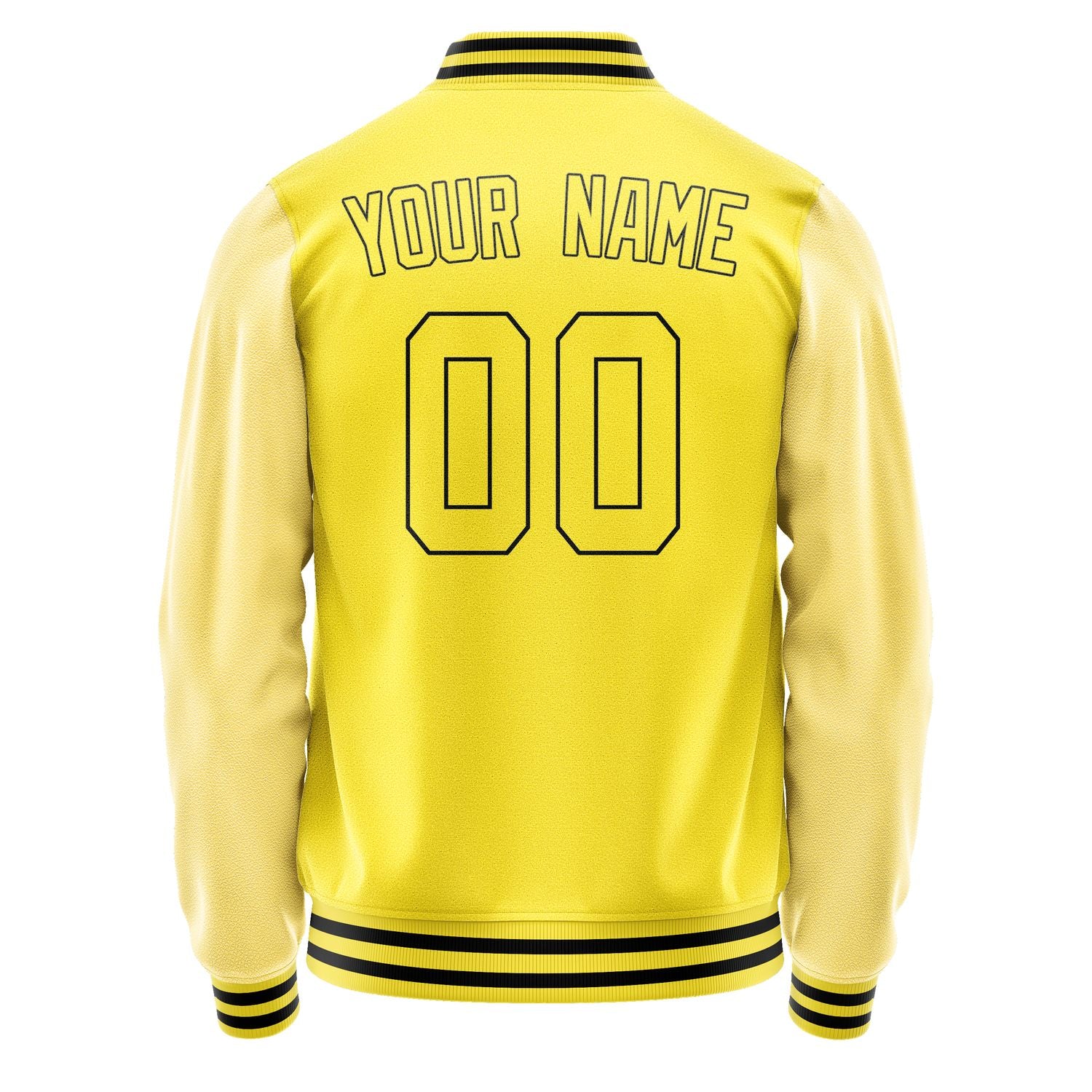 Custom Light Yellow Light Yellow Jacket JA2626262617B31726