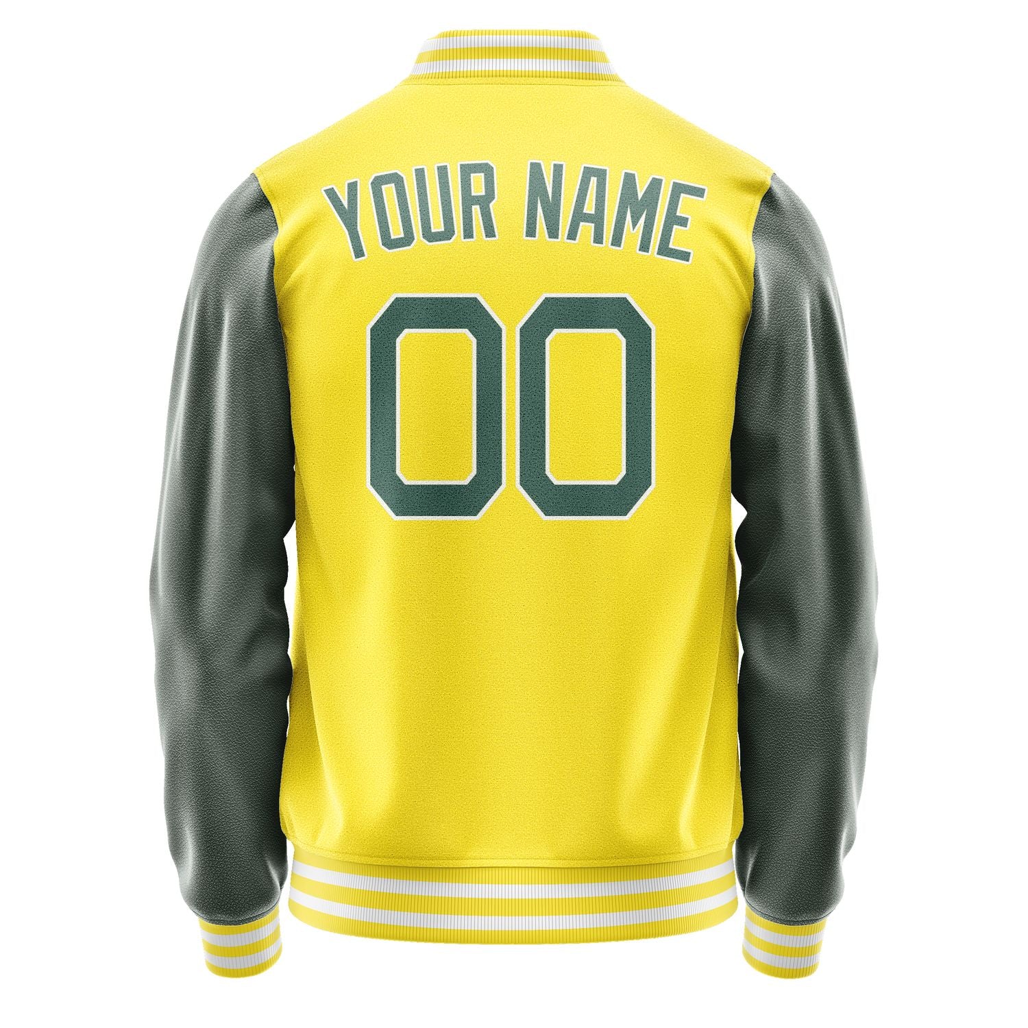 Custom Light Yellow Blue Green Jacket JA2626272618B21827