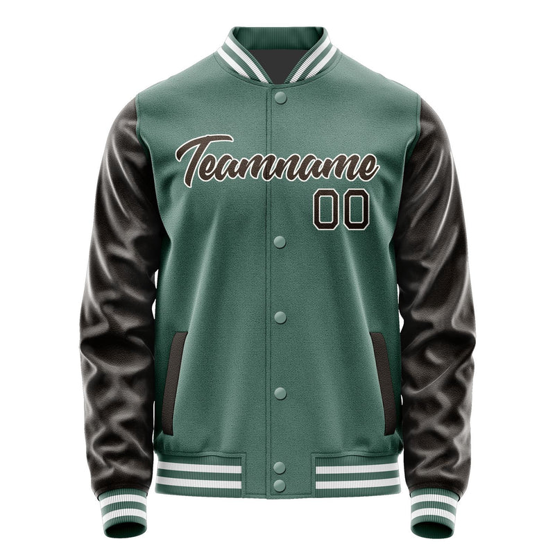 Custom Blue Green Brown Jacket JA2727012718B21801