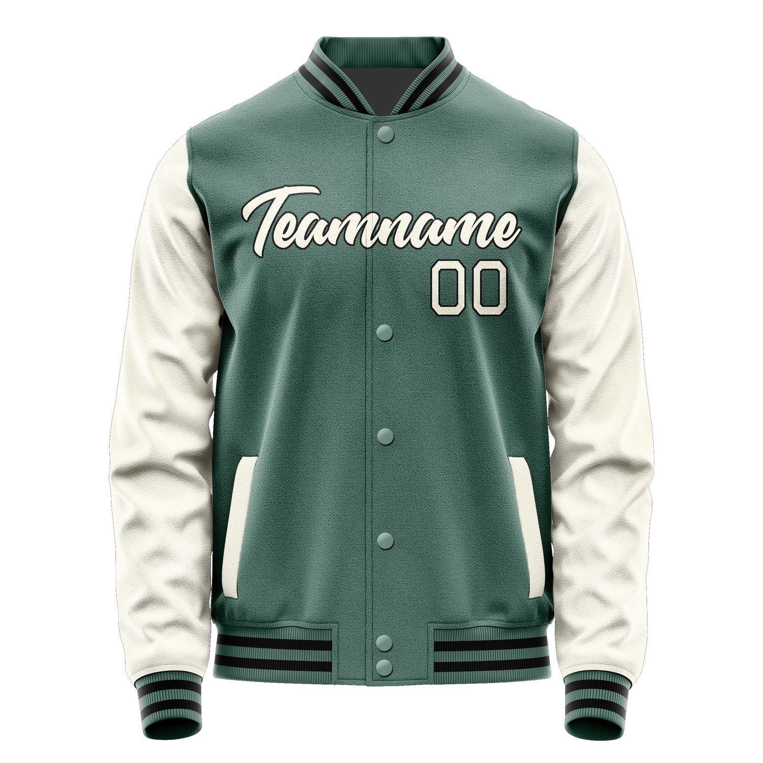 Custom Blue Green Cream Jacket JA2727032717B21703
