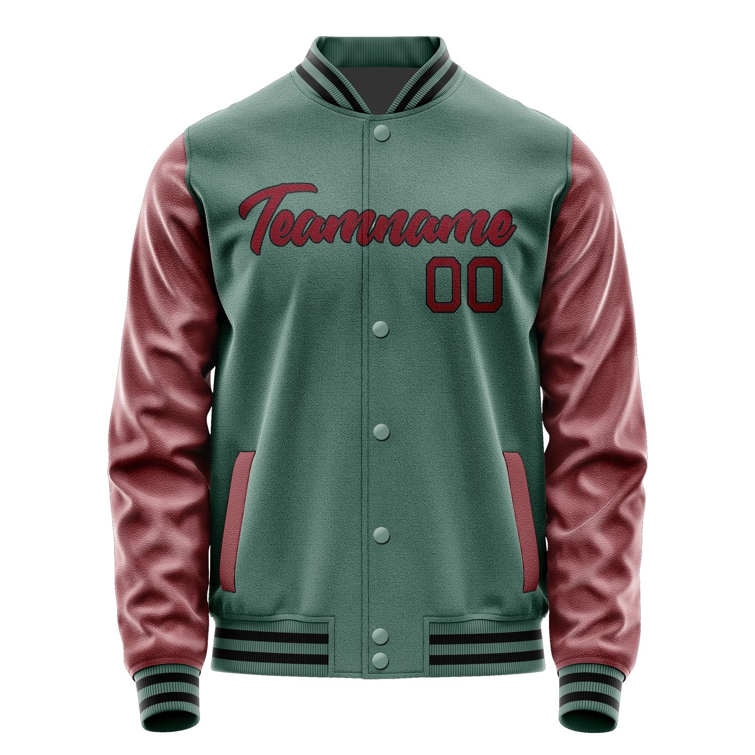 Custom Blue Green Crimson Red Jacket JA2727152717B21715