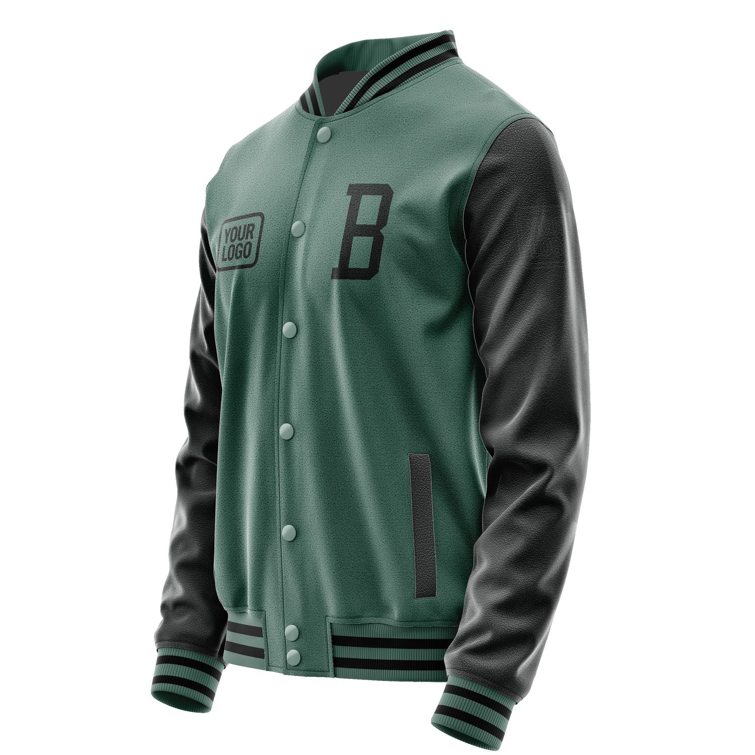 Custom Blue Green Black Jacket JA272717271717171717