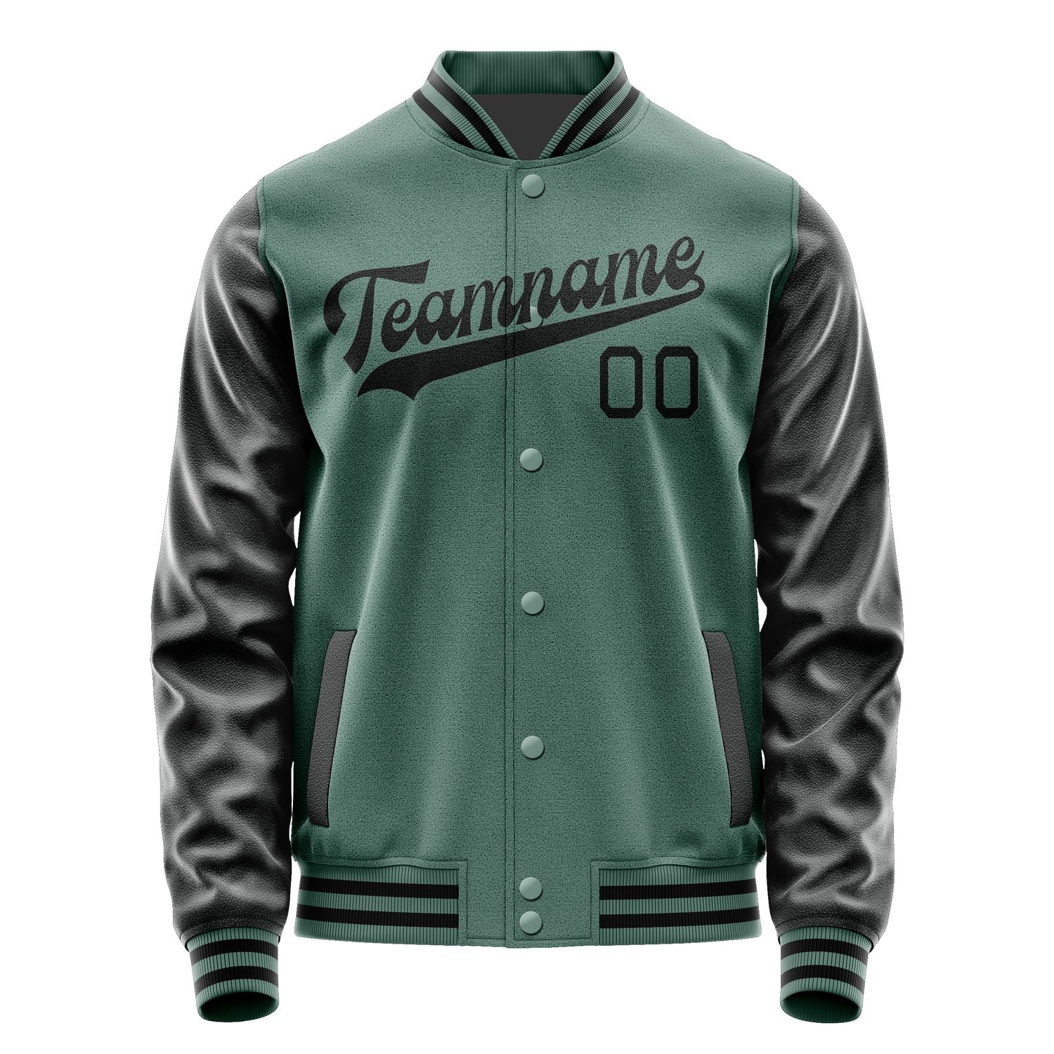 Custom Blue Green Black Jacket JA2727172717B31717