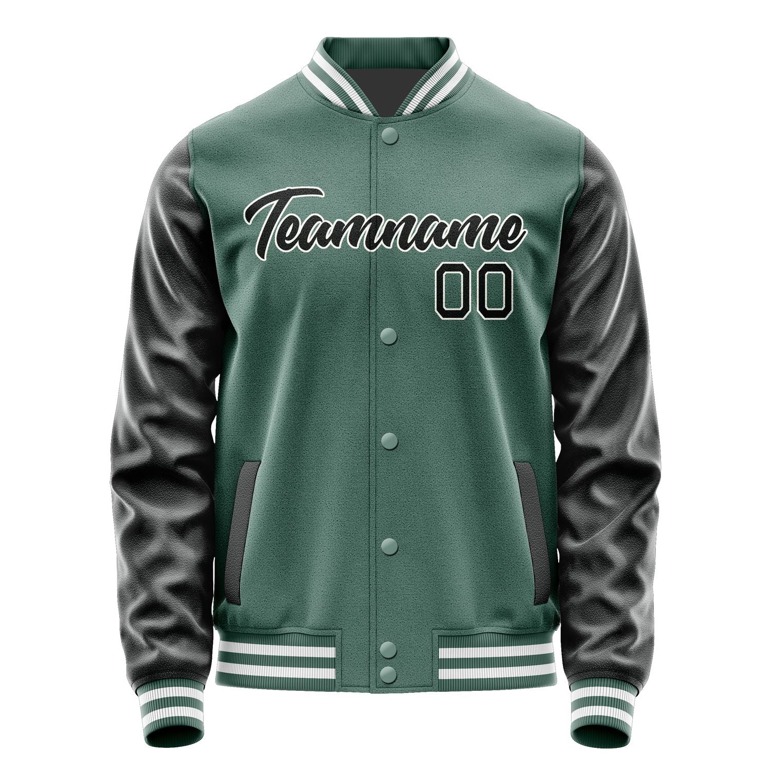 Custom Blue Green Black Jacket JA2727172718B21817