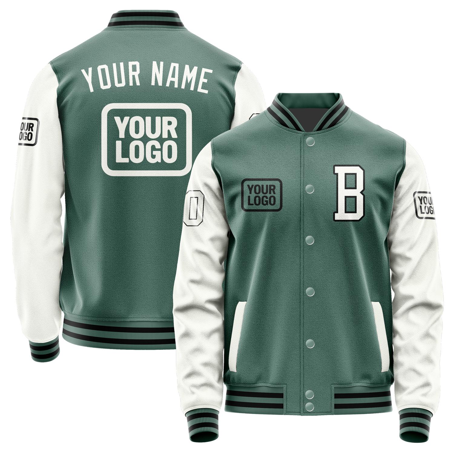 Custom Blue Green White Jacket JA272718271717181817
