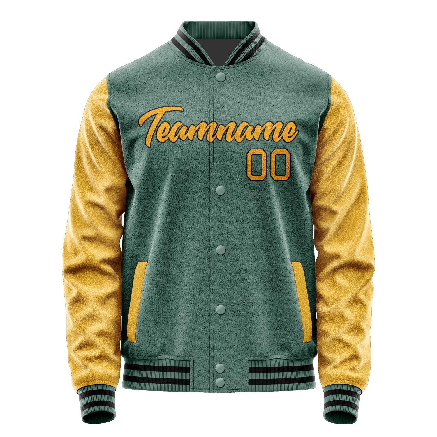 Custom Blue Green Yellow Jacket JA2727192717B21719