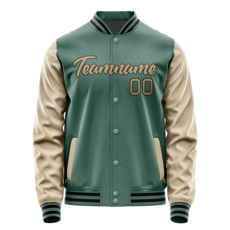 Custom Blue Green Light Khaki Jacket JA2727252717B21725