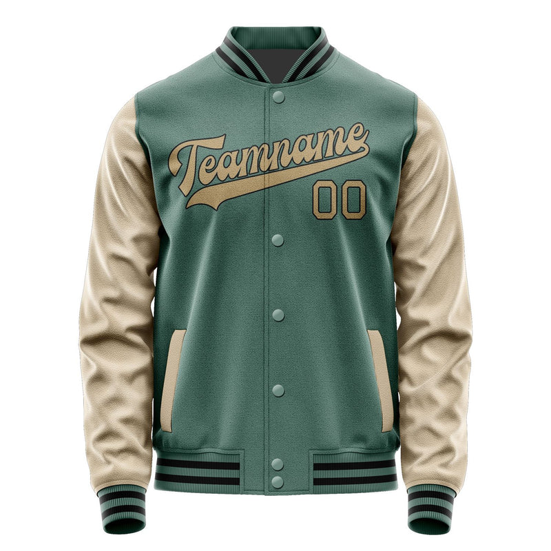 Custom Blue Green Light Khaki Jacket JA2727252717B31725