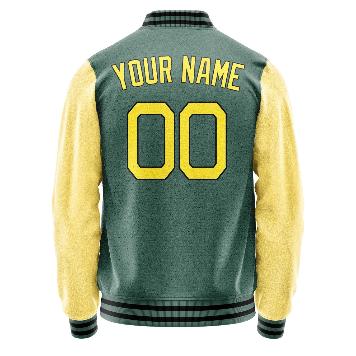 Custom Blue Green Light Yellow Jacket JA2727262717B21726