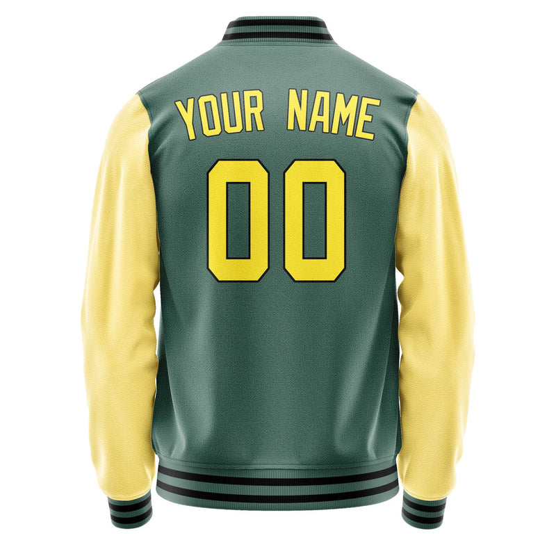 Custom Blue Green Light Yellow Jacket JA2727262717B31726