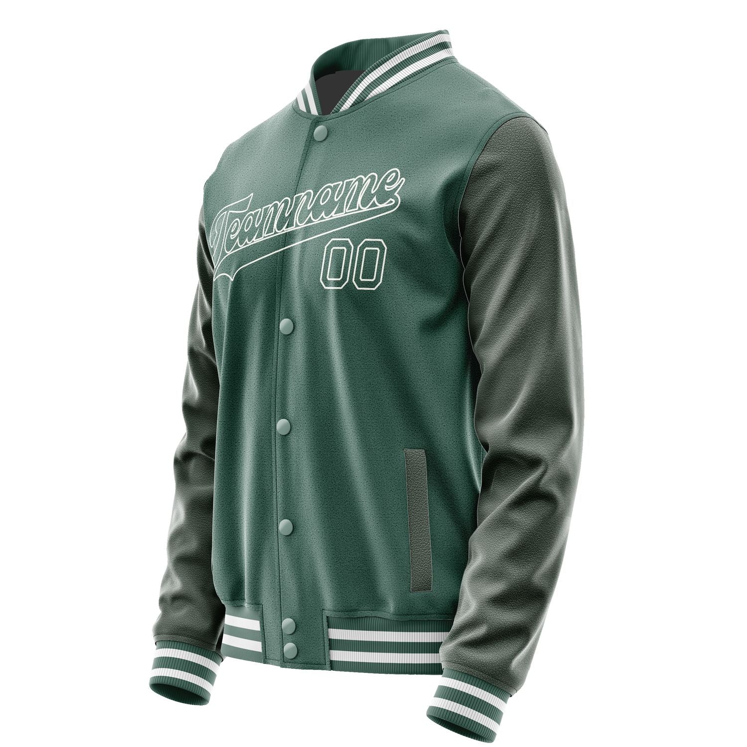 Custom Blue Green Blue Green Jacket JA2727272718B31827