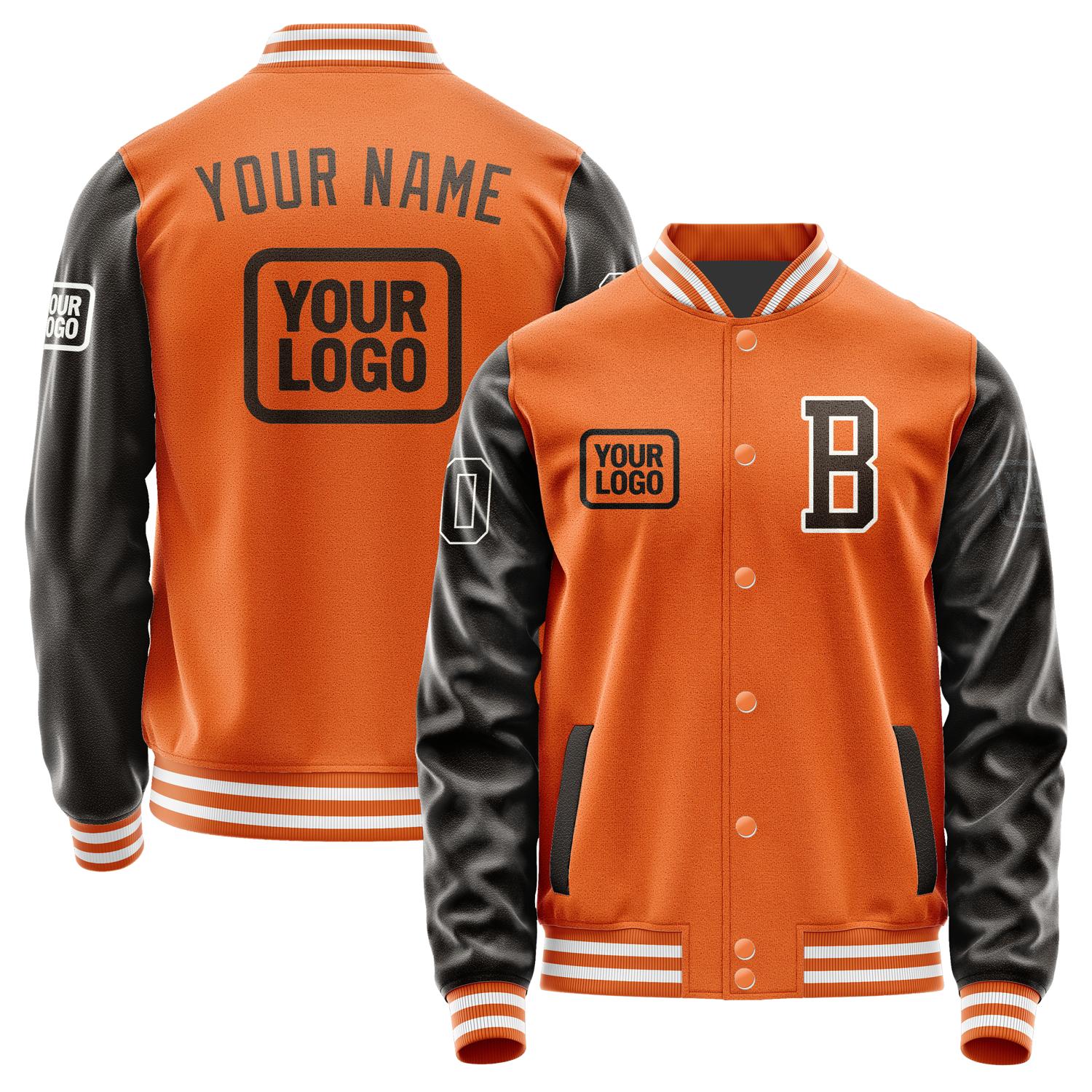 Custom Orange Brown Jacket JA282801281818010118