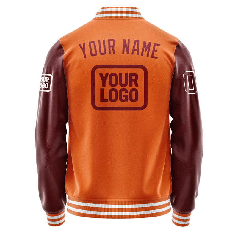Custom Orange Crimson Red Jacket JA282815281818151518