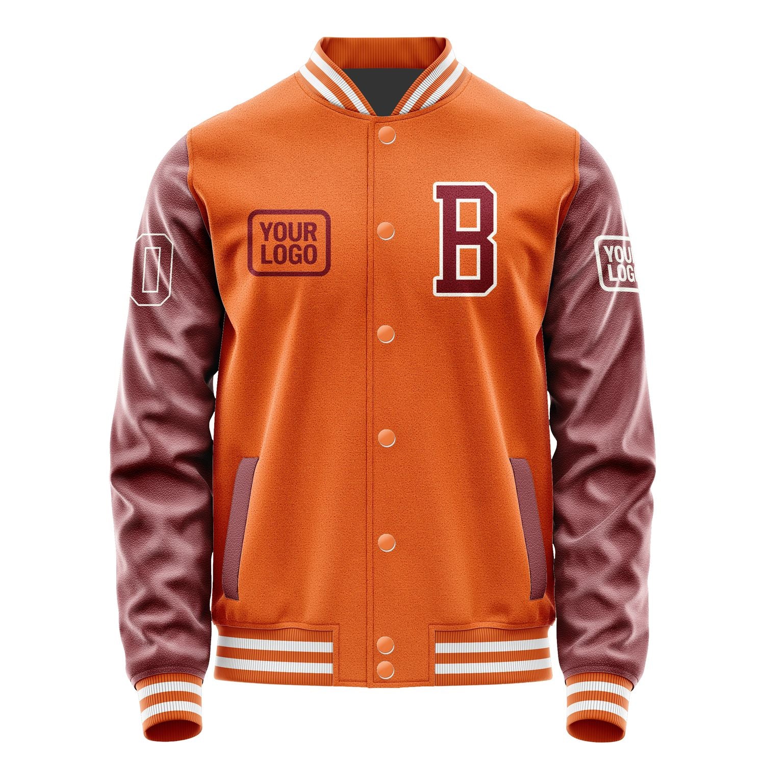 Custom Orange Crimson Red Jacket JA282815281818151518