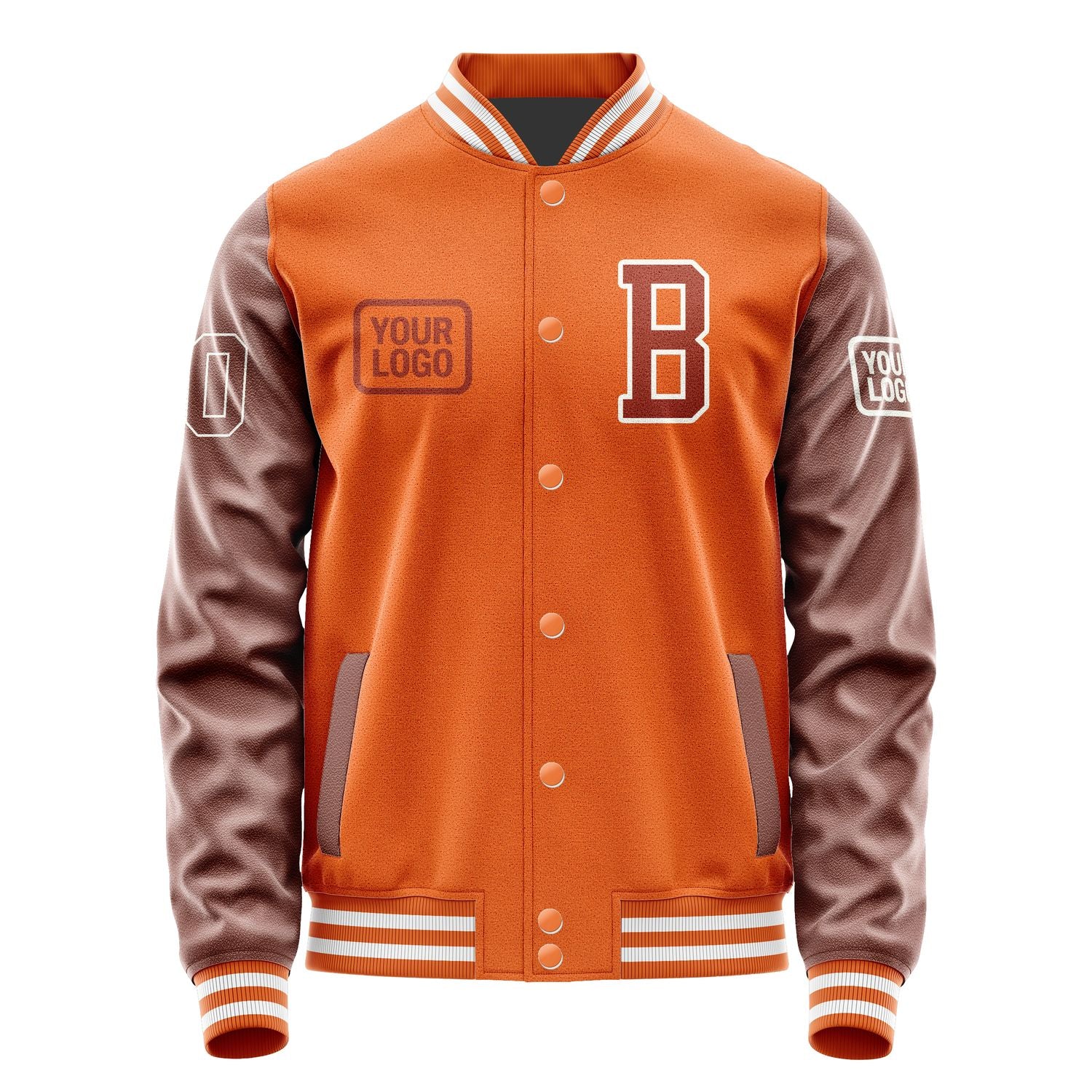 Custom Orange Coral Red Jacket JA282816281818161618