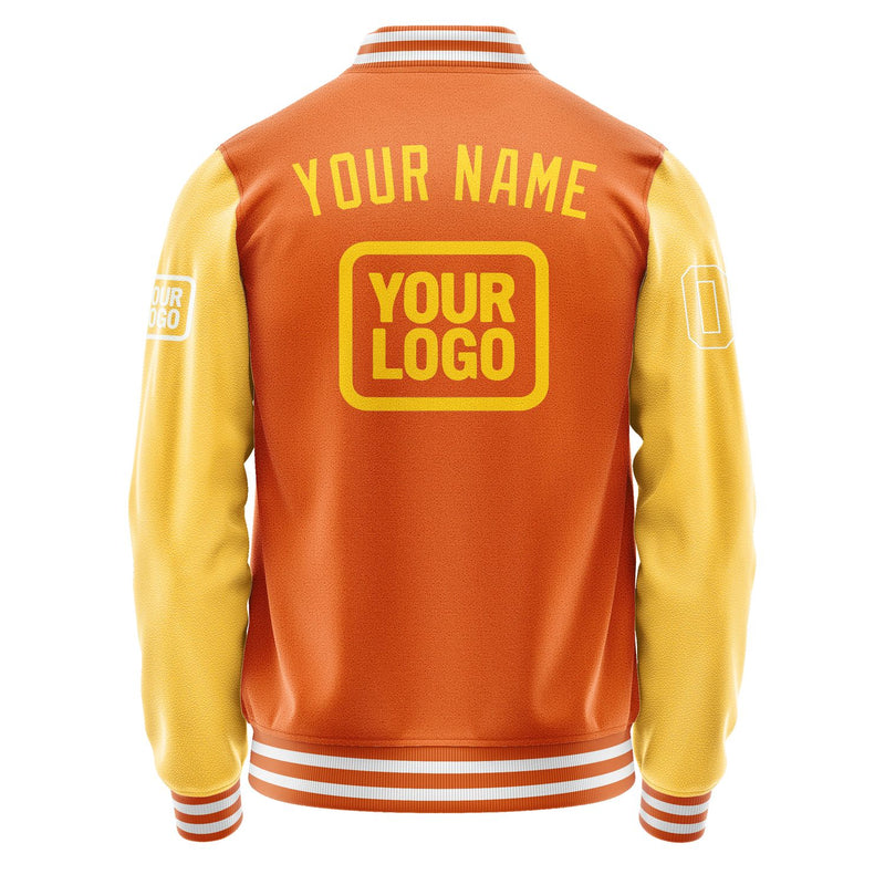 Custom Orange Gold Jacket JA282830281818303018