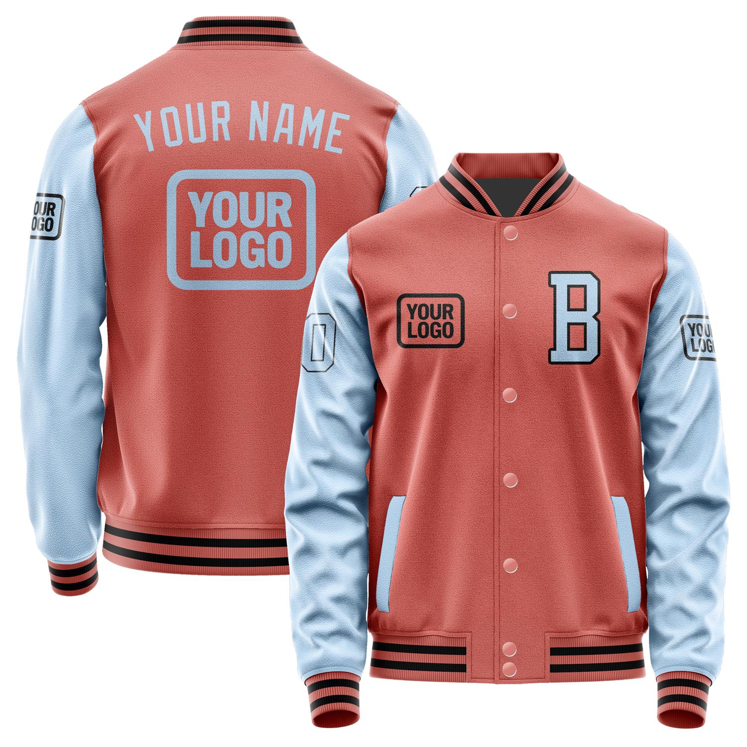 Custom Copper Rose Light Blue Jacket JA292908291717080817