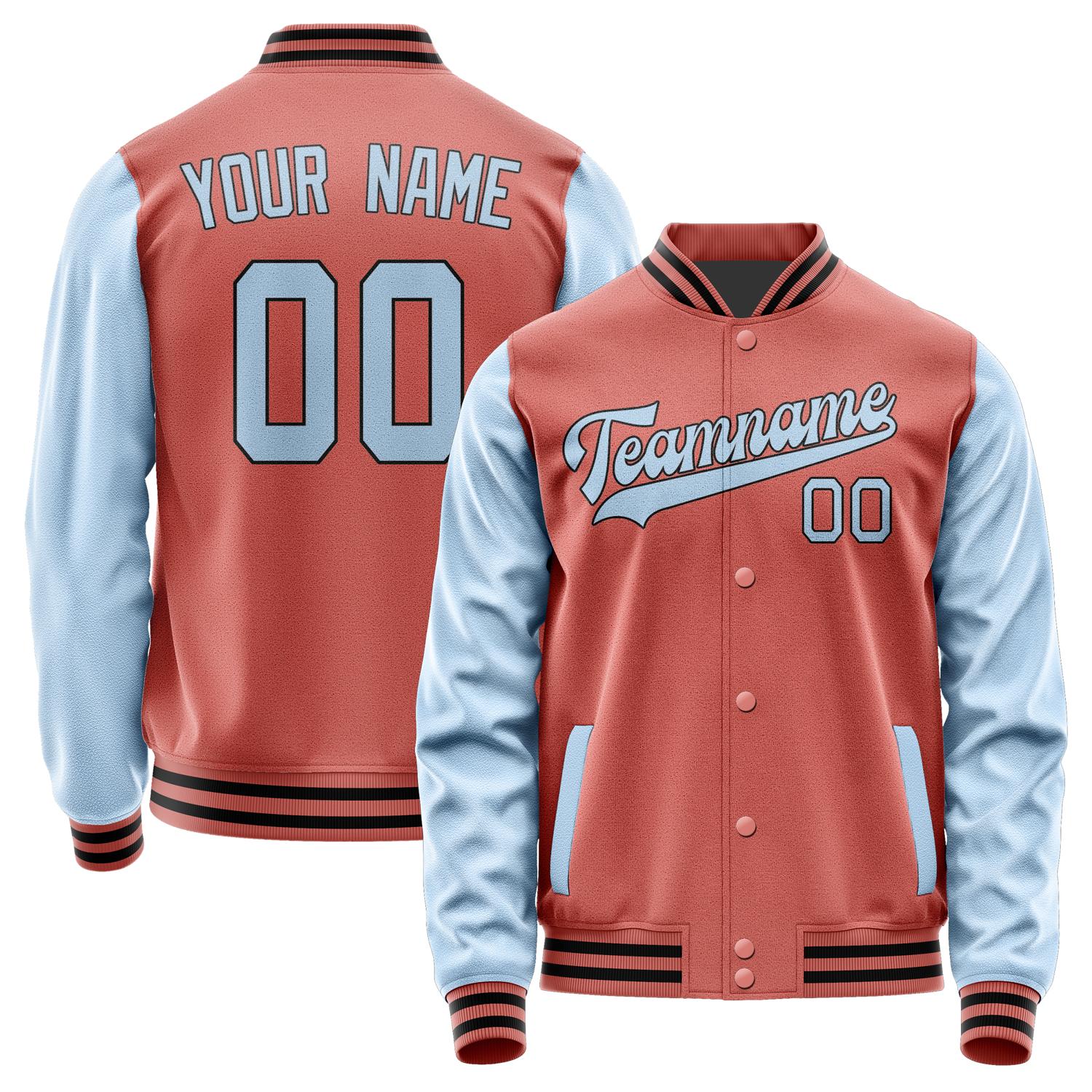 Custom Copper Rose Light Blue Jacket JA2929082917B31708