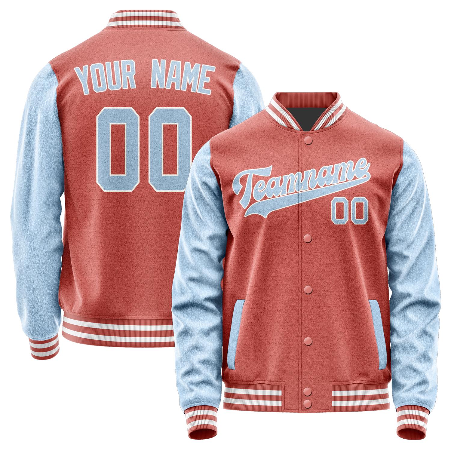 Custom Copper Rose Light Blue Jacket JA2929082918B31808