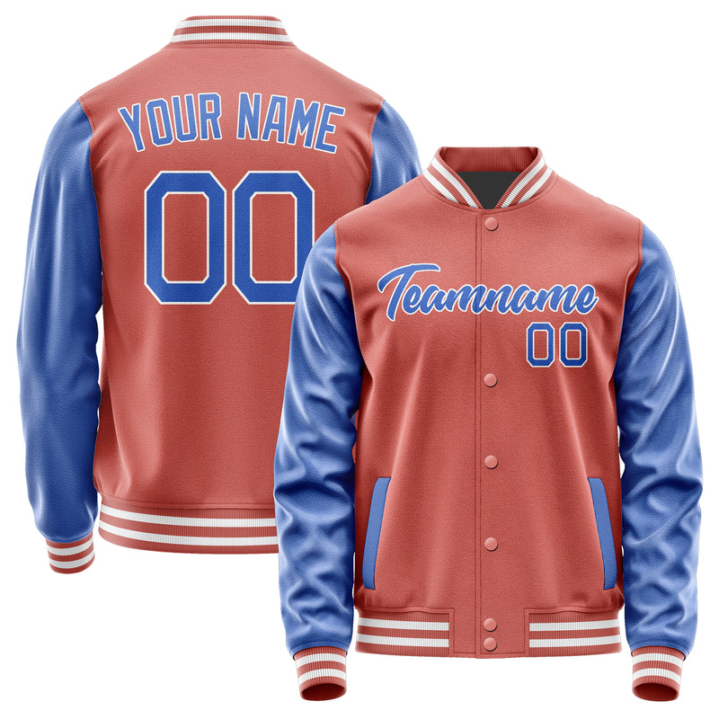 Custom Copper Rose Sky Blue Jacket JA2929092918B21809