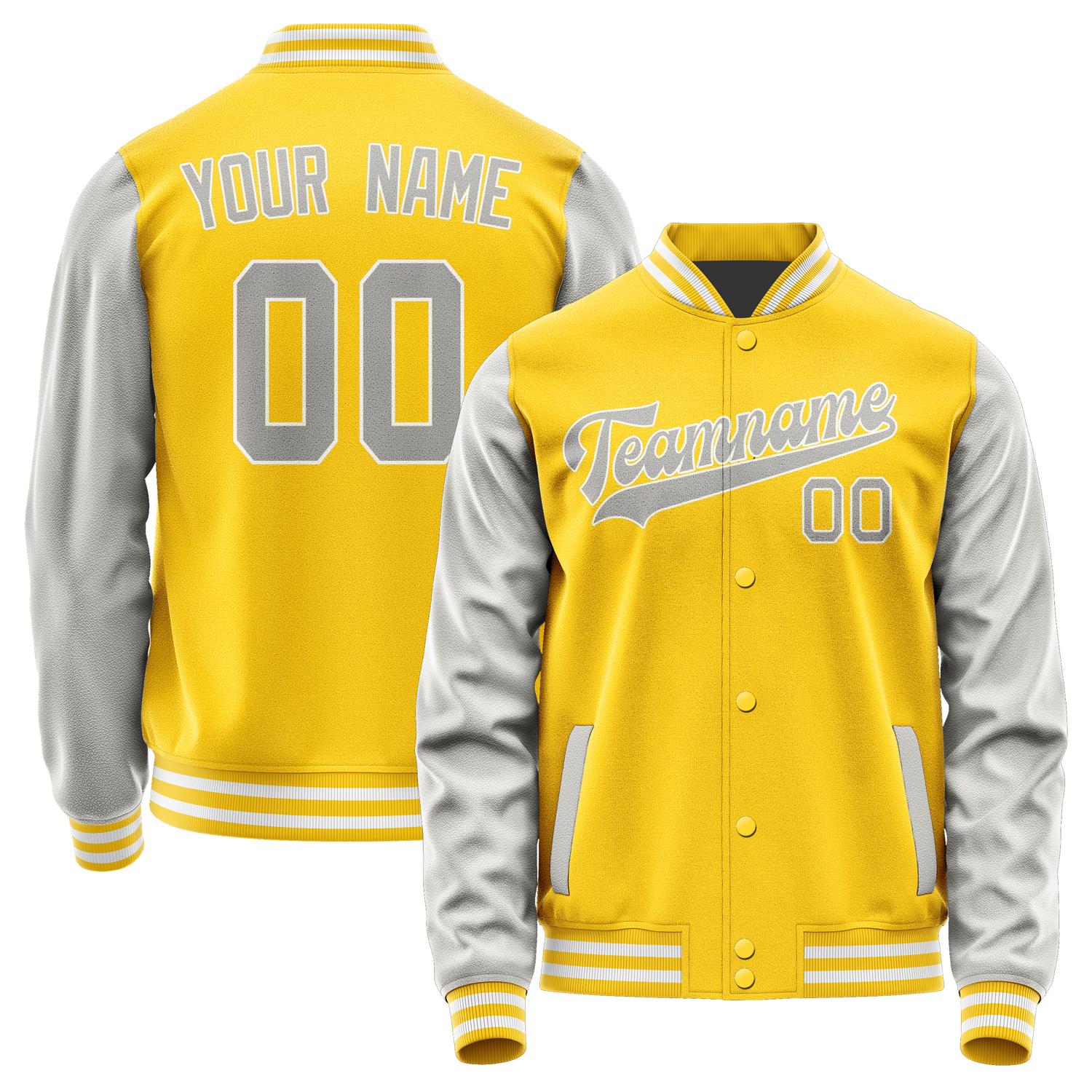 Custom Gold Gray Jacket JA3030043018B31804