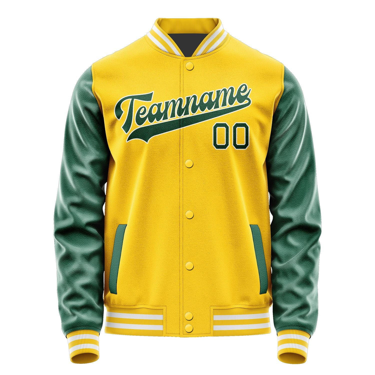 Custom Gold Green Jacket JA3030053018B31805