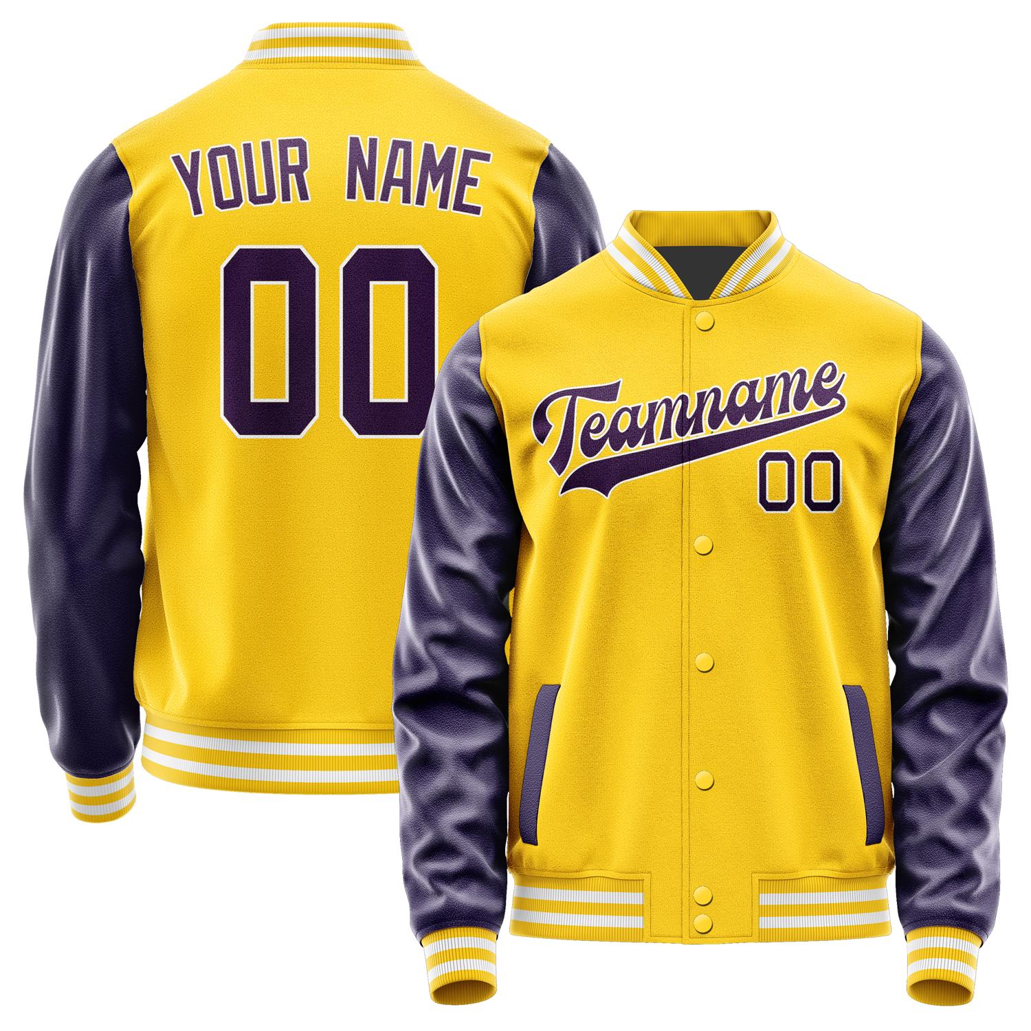 Custom Gold Purple Jacket JA3030073018B31807