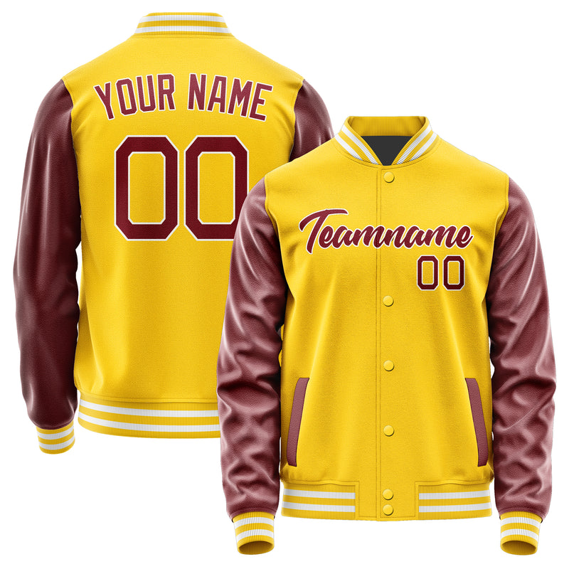 Custom Gold Crimson Red Jacket JA3030153018B21815