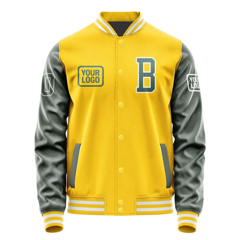 Custom Gold Blue Green Jacket JA303027301818272718