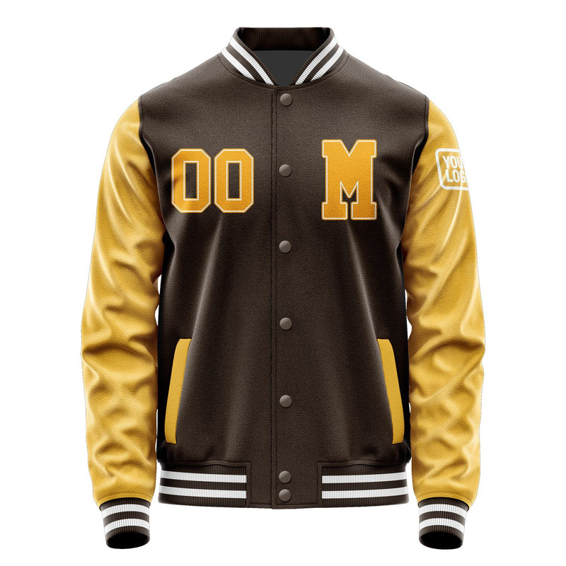Custom Brown Yellow Jacket Jb0101190118191818