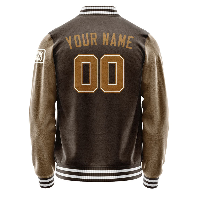 Custom Brown Khaki Jacket Jb0101220118221818