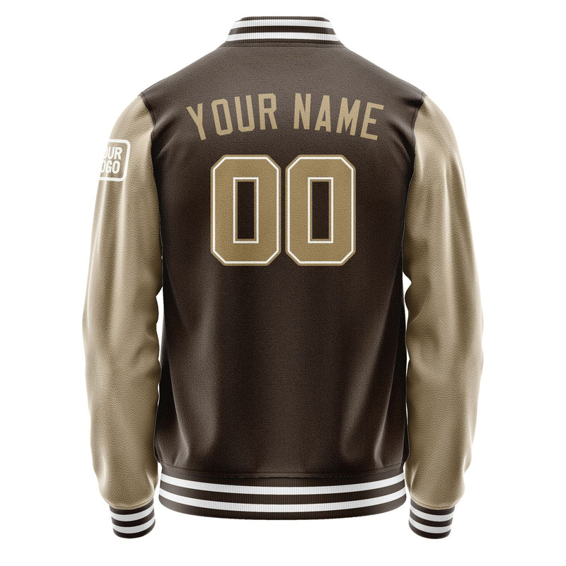 Custom Brown Light Khaki Jacket Jb0101250118251818